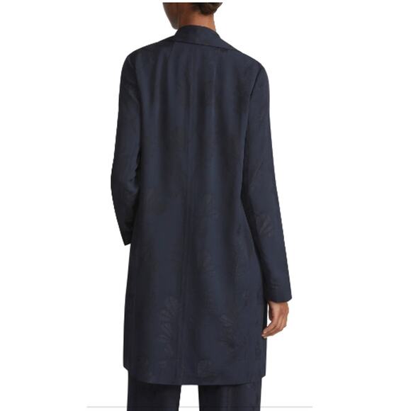 Lafayette 148 New York Flora Bloom Jacquard Shawl Collar Jacket Size Medium - Picture 4 of 8